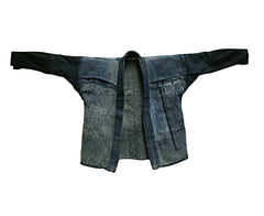 A Durable Indigo Dyed Cotton Boro Work Coat: Western Tailored Sleeves