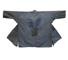 A Wonderfully Patched and Abraded Cotton Work Coat: Small and Lightweight