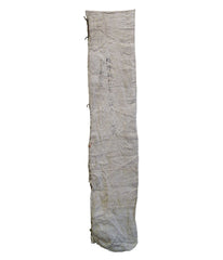 A Length of 18th Century Bast Fiber Cloth: Beautiful Handwriting