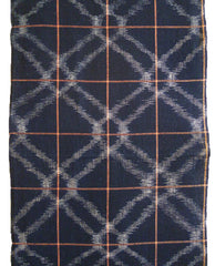 A Length of Indigo Dyed Kasuri: Ongoing Symmetry