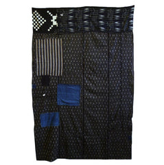A Large Boro Futon Cover: Wonderful Kasuri Details