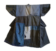 A Soulful and Attractive Boro Kimono: Large Patches