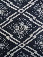 A Length of Boldly Patterned Katazome Cloth: Graphic Pattern