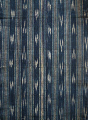 A Length of Striped Kasuri Cloth: Arrow Feathers