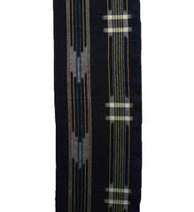 A Length of Large Scale Kasuri Cotton: Arrow Feathers and Well Covers
