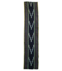 A Length of Large Scale Kasuri Cotton: Arrow Feather Motif