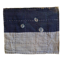 A Shibori Silk and Cotton Zokin: Traditional Dustrag