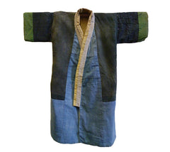 A Child's Boro Kimono: Pieced with Yellow Exterior