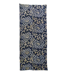 A Length of Katazome Dyed Cotton: Peonies