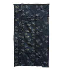 A Pieced Indigo Dyed Cotton Kasuri Futon Cover: Two Patterns