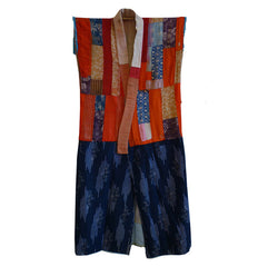 A Beautifully Pieced Silk Juban: Gorgeous Arrangement of Fragments