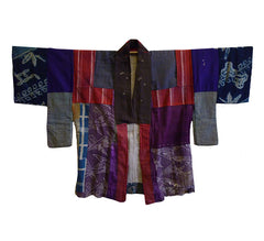 A Boro Piece-Constructed Han Juban: Wonderful Collage of Old Silks