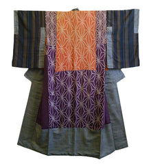 A 19th Century Pieced Silk Juban: Botanical Dyes