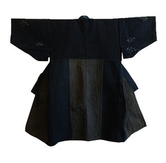 An Intensely Sashiko Stitched Pieced Cotton Kimono: Beautiful Design