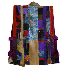 A Child's Intensely Piece Constructed Vest: Some Very Old Silk Scraps