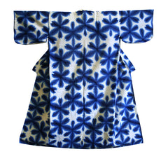A Sekka Itajime Shibori Yukata: Gauzy Cotton