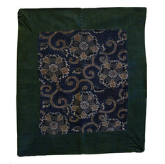 An Old Cotton Zabuton Cover #2: Katazome and Over Dyed Indigo