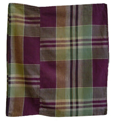 A Plaid Cotton Zabuton Cover: #1