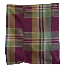 A Plaid Cotton Zabuton Cover: #2