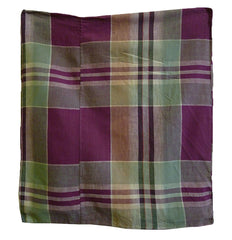 A Plaid Cotton Zabuton Cover: #3