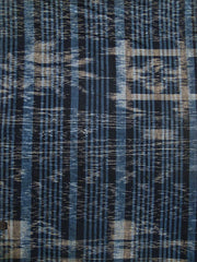 A Length of Patched and Wonderful Zanshi Ori Cotton: Kasuri Pattern