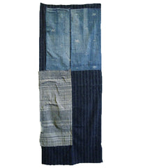 A Fabulous Two Panel Boro Cloth: Zanshi and Kasuri