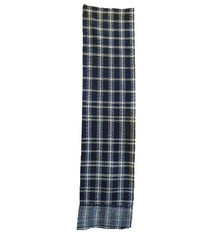 A Length of Zanshi ori: Recycled Kasuri Warp Yarns