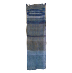 A Beautifully Colored Zanshi ori Cotton Kaya Fragment: Netting