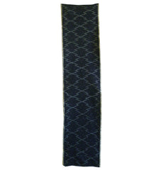 An Indigo Dyed Cotton Kasuri Length: Pine Bark Motif