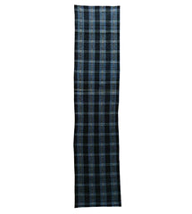 A Length of Cotton Zanshi ori: Leftover Indigo Dyed Yarn Weaving