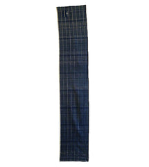 An Indigo Cotton and Raw Silk Zanshi Panel: Leftover Yarn