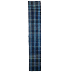 A Richly Toned Indigo Dyed Length of Zanshi-ori: Leftover Yarns