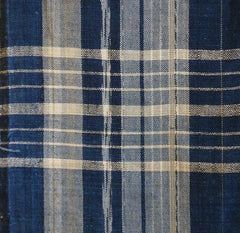 A Length of Cotton Checked Cloth: Kasuri Yarn Warp