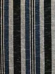 A Length of Striped Zanshi ori: Leftover Yarn Weaving