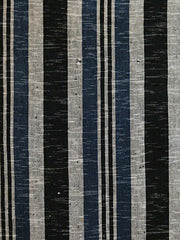 A Length of Striped Zanshi ori: Leftover Yarn Weaving