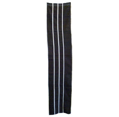 A Beautiful Length of Striped Cotton: Varied Colored Weft Yarns