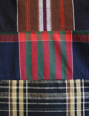 A Length of Zanshi Ori and Two Modern Plaids: Multiple Contrast