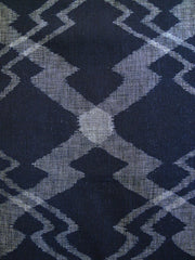 A Length of Kasuri Cotton: Zigzag Pine Bark Motif