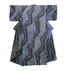 A Mid Century Shibori Yukata: Strikingly Modern Design