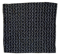 A Densely Sashiko Stitched Zokin: Persimmon Flower Pattern