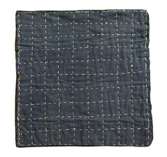 A Traditional Dust Rag or Zokin: Blue and Brown