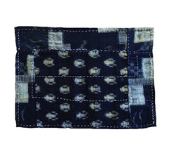 A Kasuri Woven Zokin: Stitched Ikat Dustrag