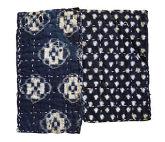 A Pair of Kasuri Cotton Zokin: Two Patterns