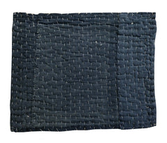 An Indigo Dyed Boro Zokin: Recycled Dust Rag