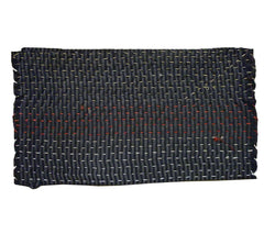 A Sashiko Stitched Zokin: Red and White Thread