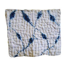 A Shirakage Shibori Zokin #2: Blue on White