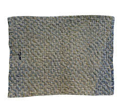 A Thickly Sashiko Stitched Zokin: Katazome Cotton