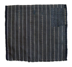 A Beautiful Striped Cotton Zokin: Patched Dust Rag
