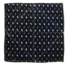 A Beautifully Sashiko Stitched Zokin: Symmetry