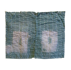A Shibori Dyed Zokin: Green Color
